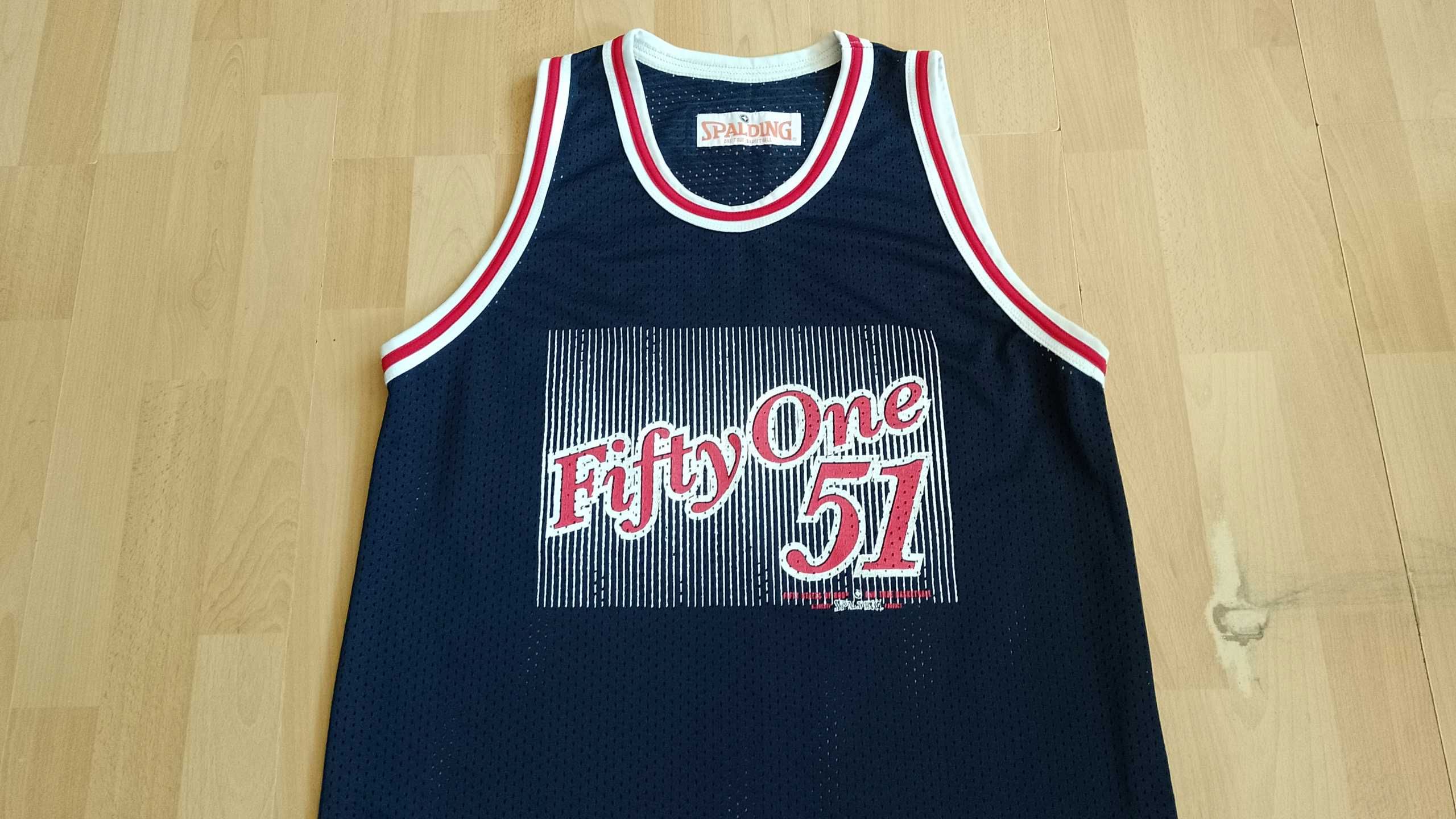 Męska koszulka na ramiączkach SPALDING VINTAGE r.XXL stan bardzo dobry