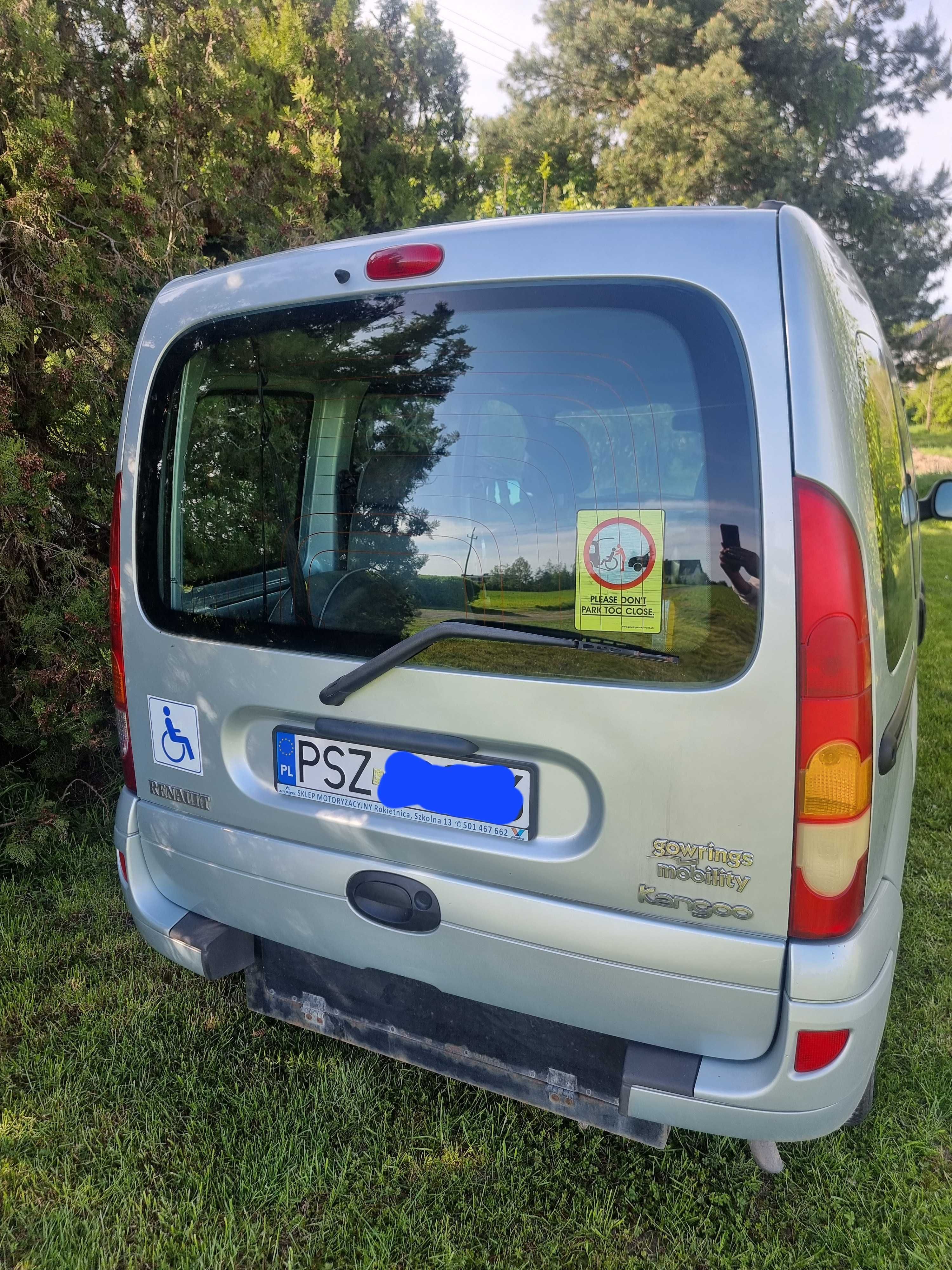 Renault Kangoo z rampą dla niepełnosprawnych