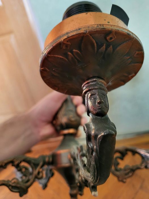 Люстра Нимфа бронзова , вінтаж ,не дорого