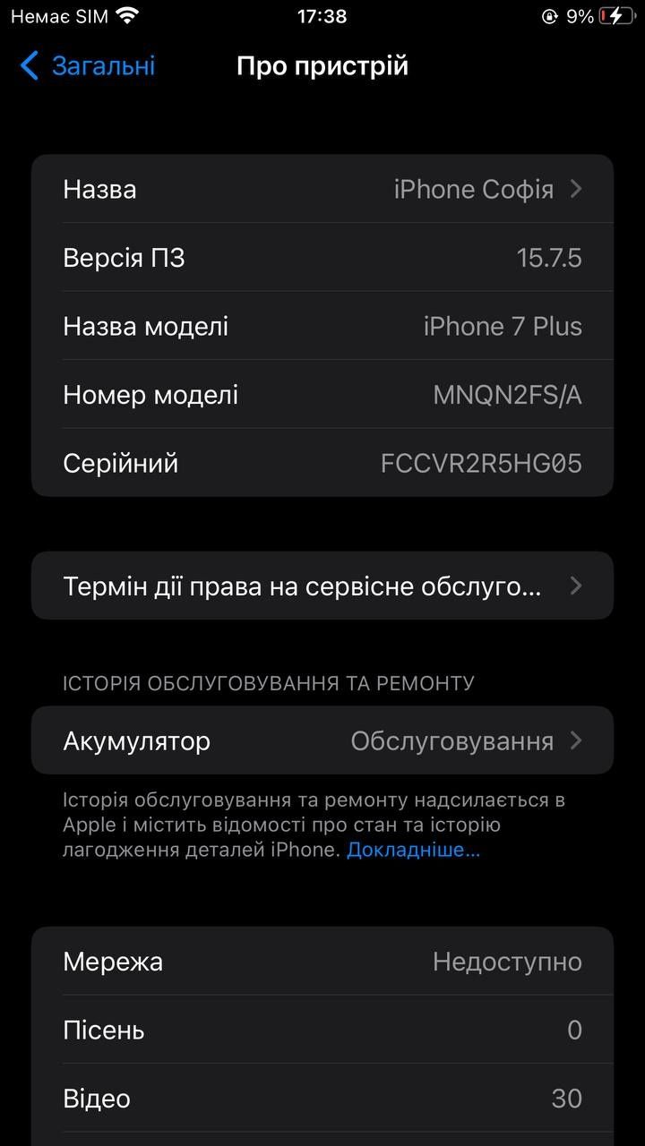 iPhone 7 plus 32gb в чудовому стані