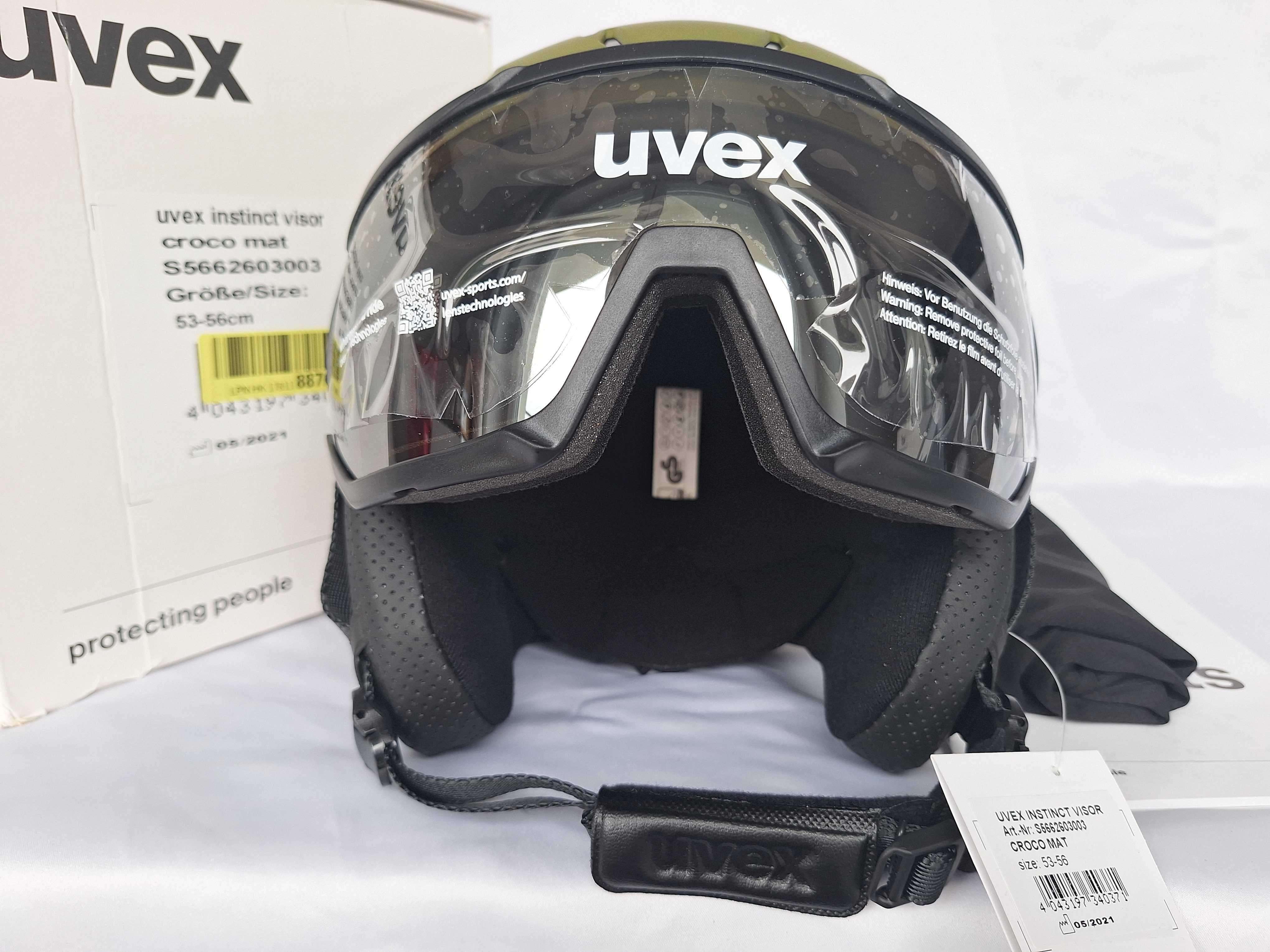 Kask narciarski Uvex Instinct Visor Croco Mat S 53-56cm