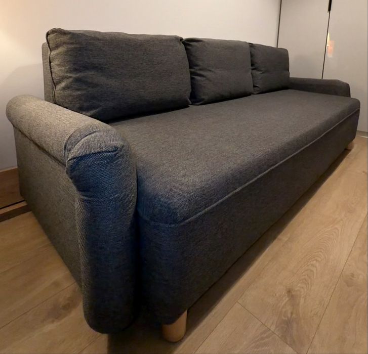 IKEA GRIMHULT Rozkładana sofa 3-osobowa szary uzywana 6 razy