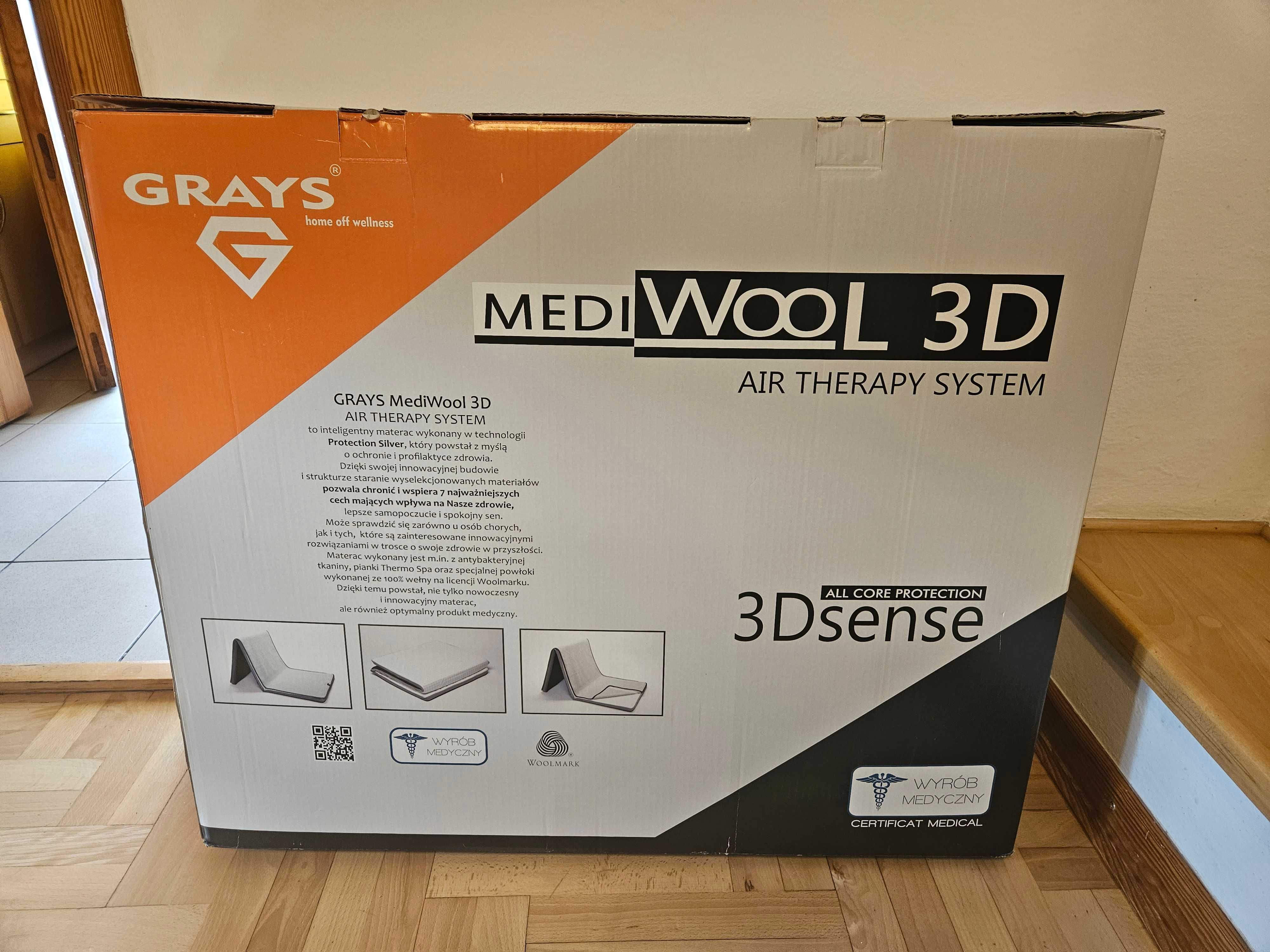 Materac Grays Medi Wool 3D Air Theraphy System