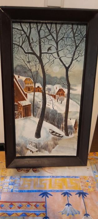 Картина. Зима. Написана маслом.