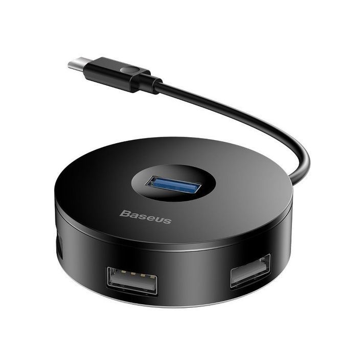 Hub 4W1 Usb-C Do Usb 3.0 + 3X Usb 2.0 Baseus 15Cm (Czarny)