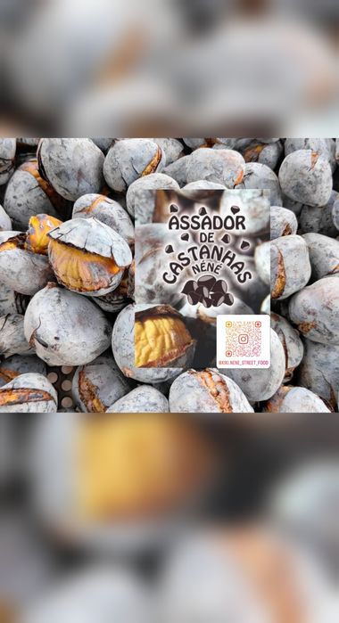 Assador de Castanhas Castanhas assadas