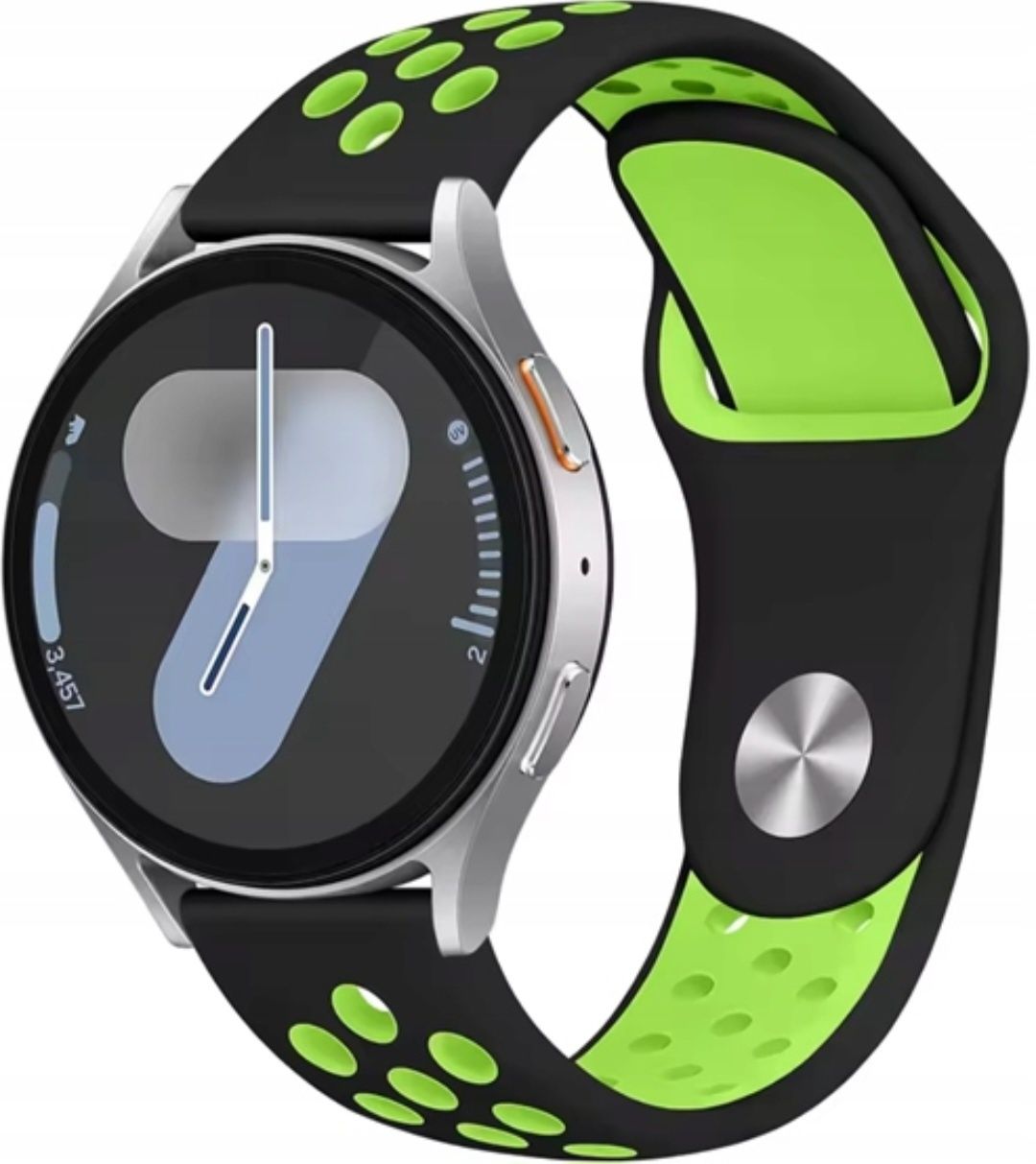 Pasek uniwersalny do zegarka smartwatch 22mm zielono-czarny teleskopy