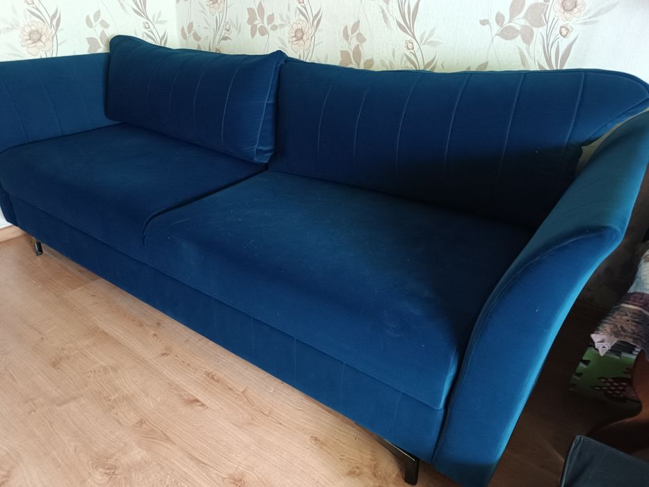 Kanapa z funkcją spania welur