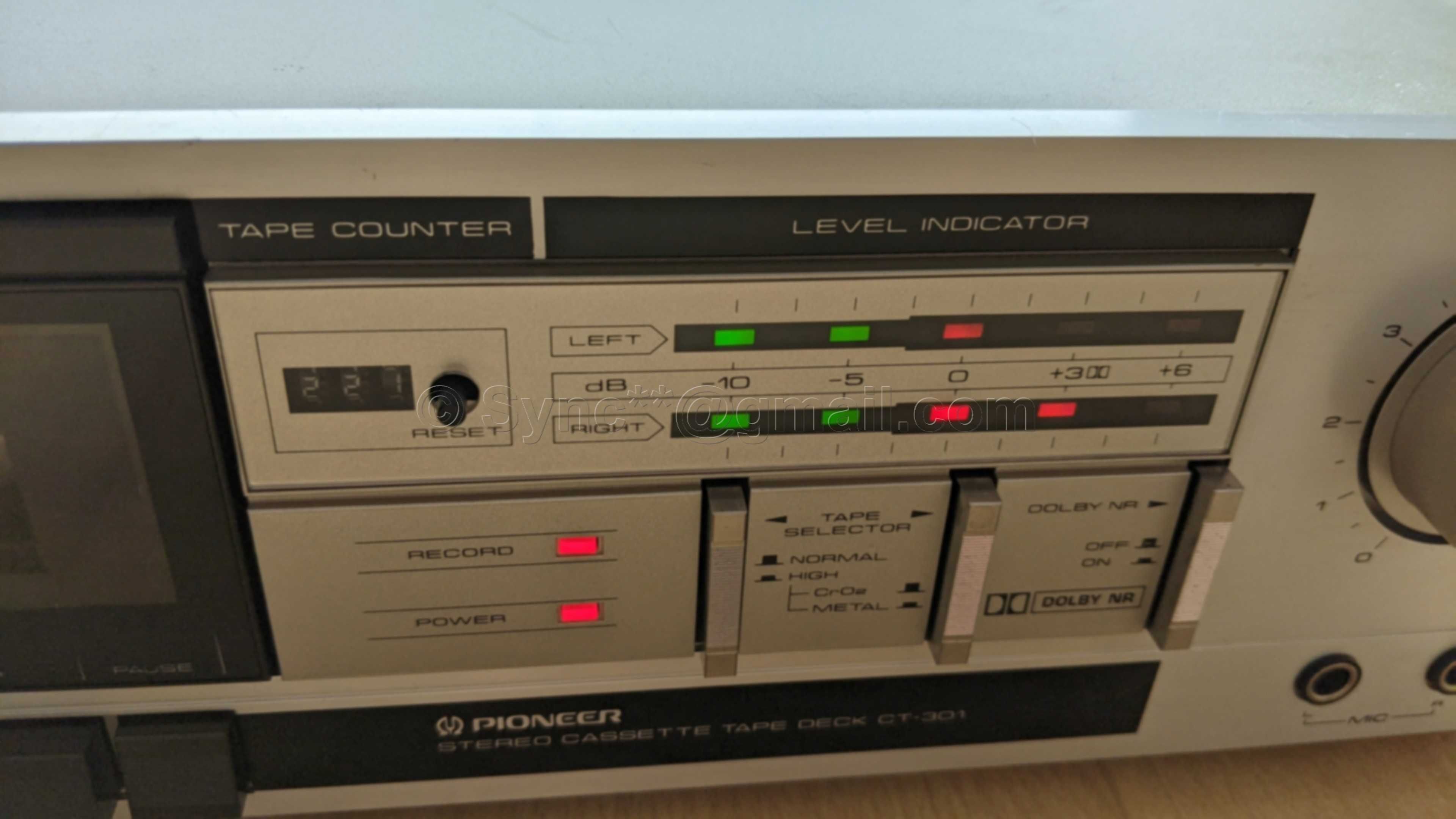 Pioneer CT-301 Magnetofon Made in Japan 1983