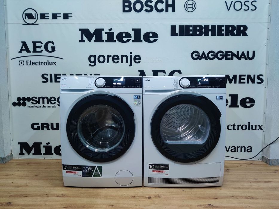 Самий ПРЕМІАЛЬНИЙ компактний комплект AEG™. Пральна машина та Сушильна
