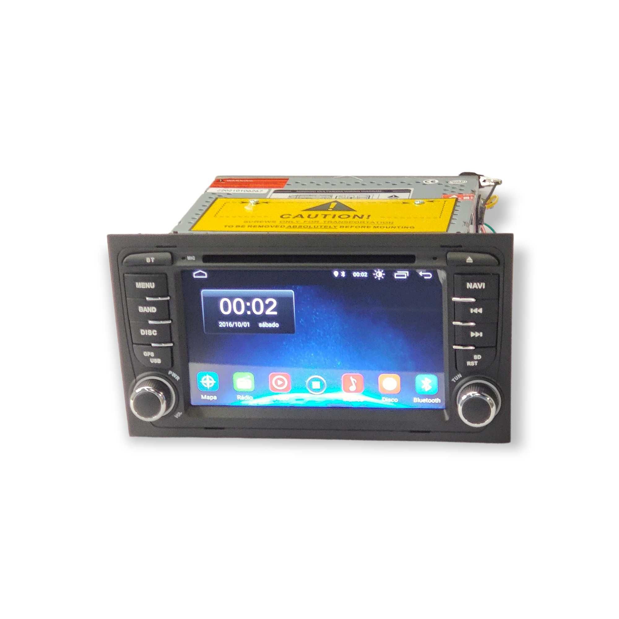 Radio 2 DIN Android Audi A4 - B6 B7 2GB RAM RDS DVD - Novo Garantia