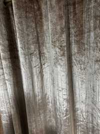 Большая бархатная штора цвета капучино шс серебрянными нитями 220/220