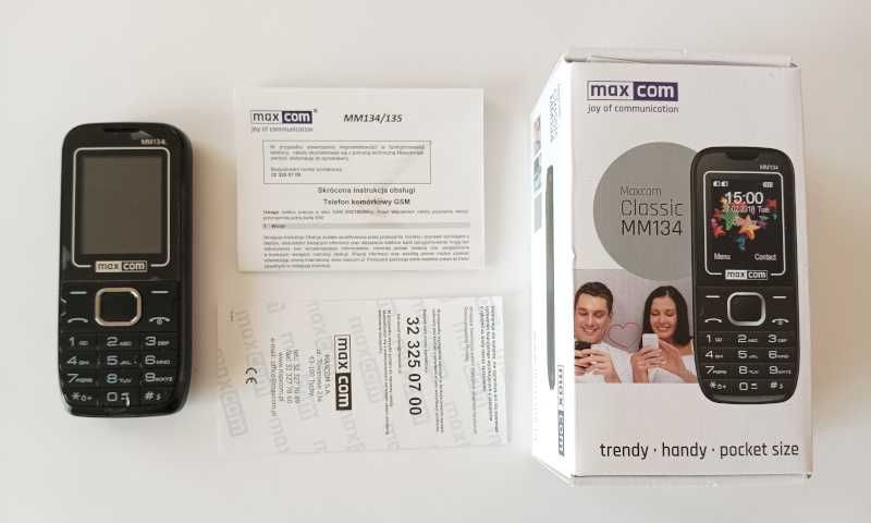 Telefon komórkowy Maxcom MM134 Classic Klasyczny telefon dla seniora