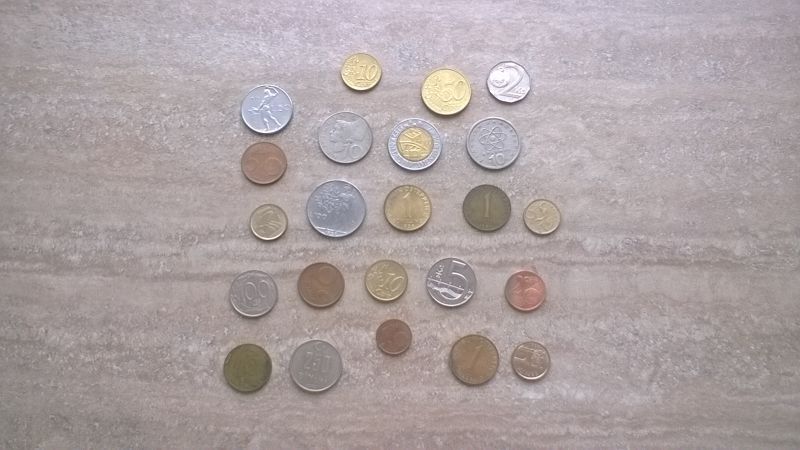monety Włochy, Grecja, Malta, Austria