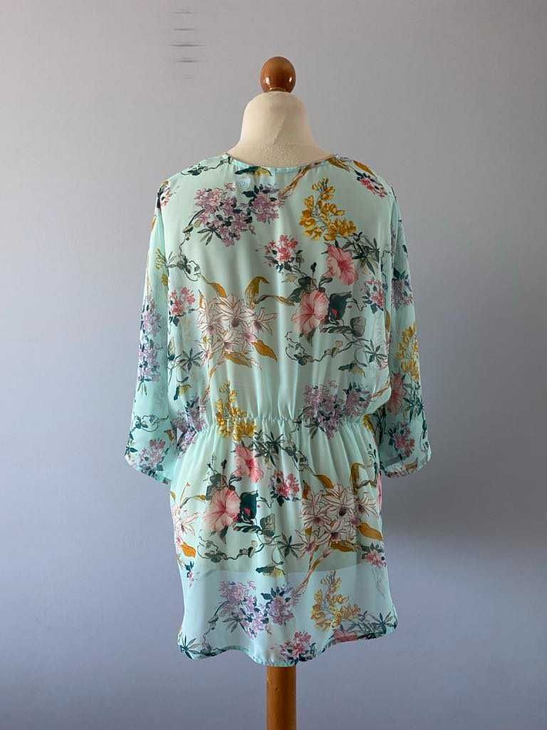 H&M Narzutka plażowa bolerko kamizelka kimono pareo L