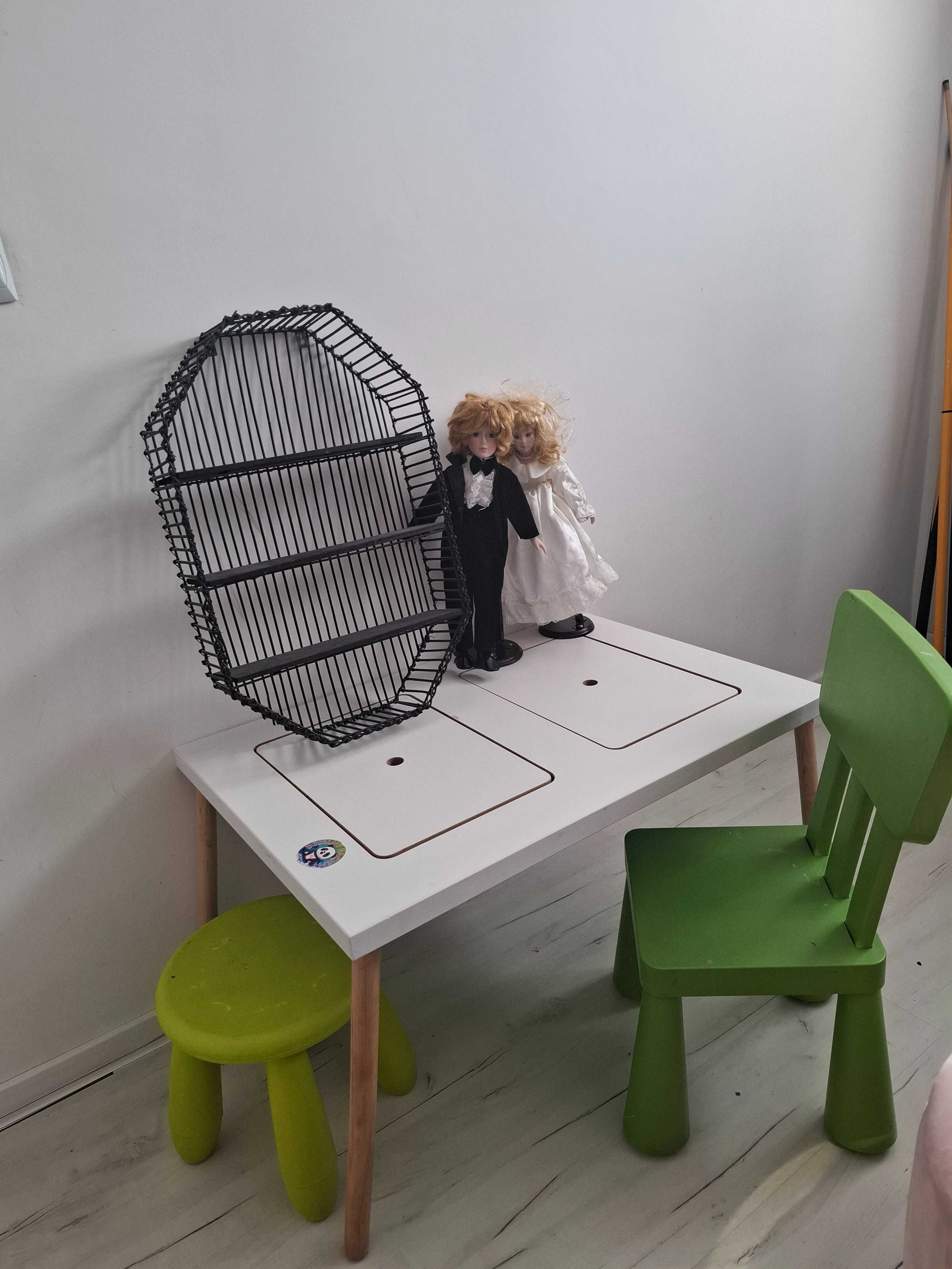 Stoliczek biureczko ikea krzeselka mamut dla dziecka sensoryczne półka