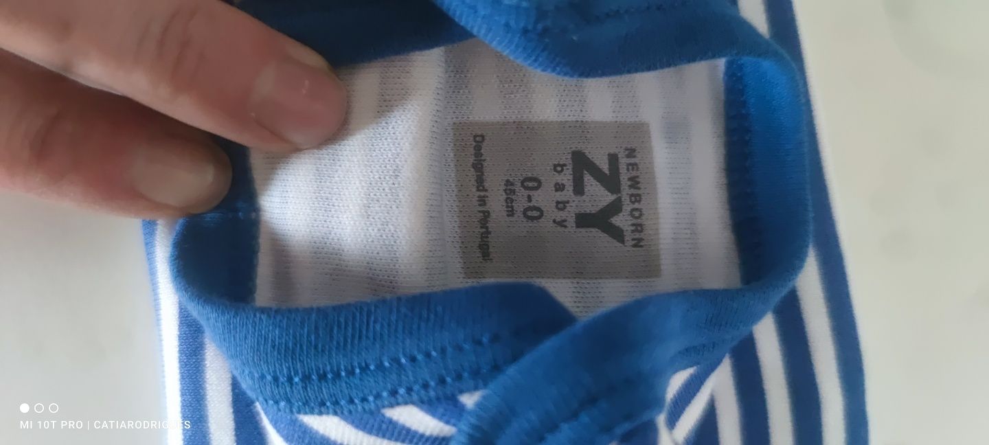 Babygrows prematuro/recém nascido