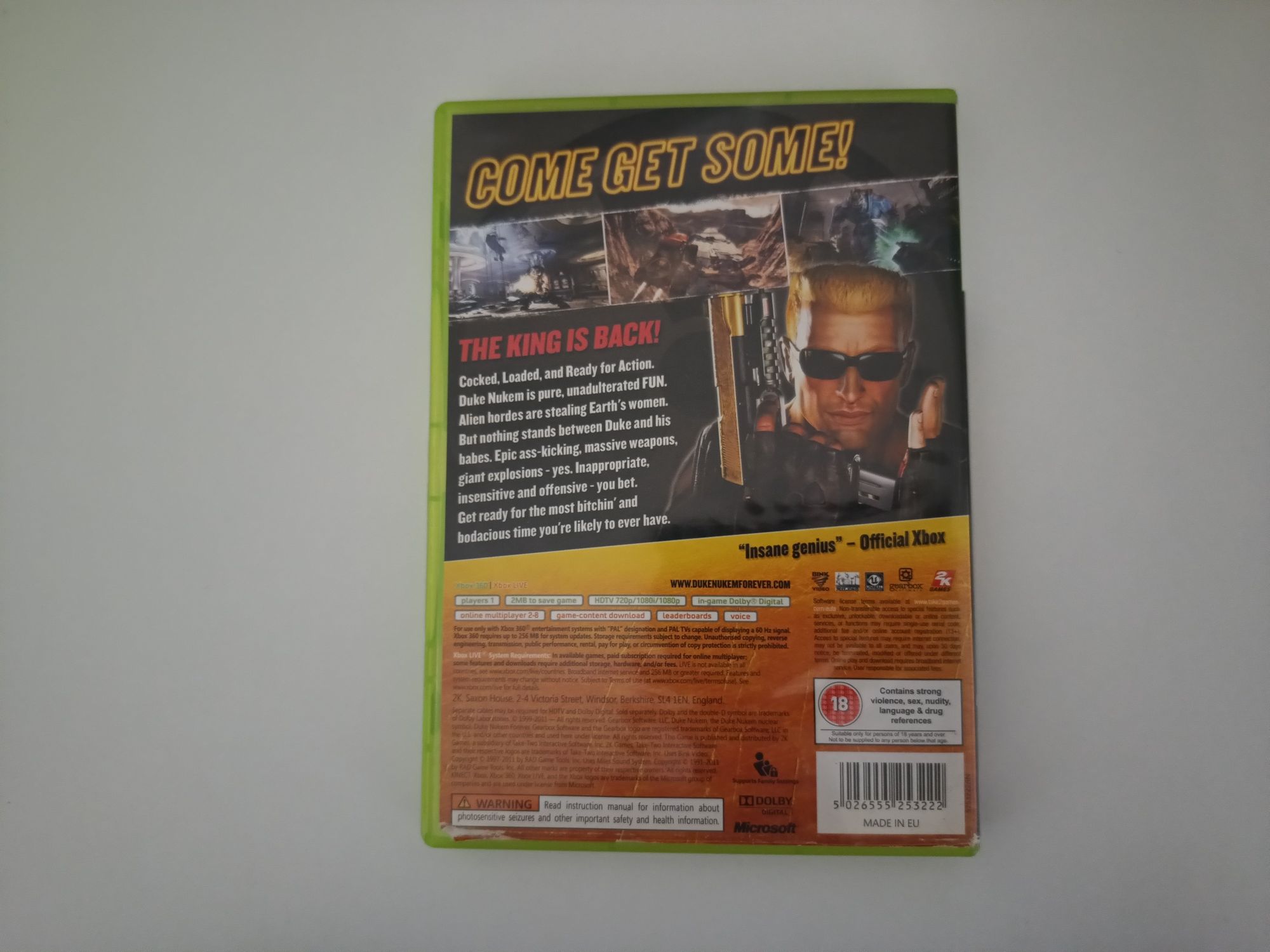 Gra Xbox 460 Duke Nukem -FOREVER-