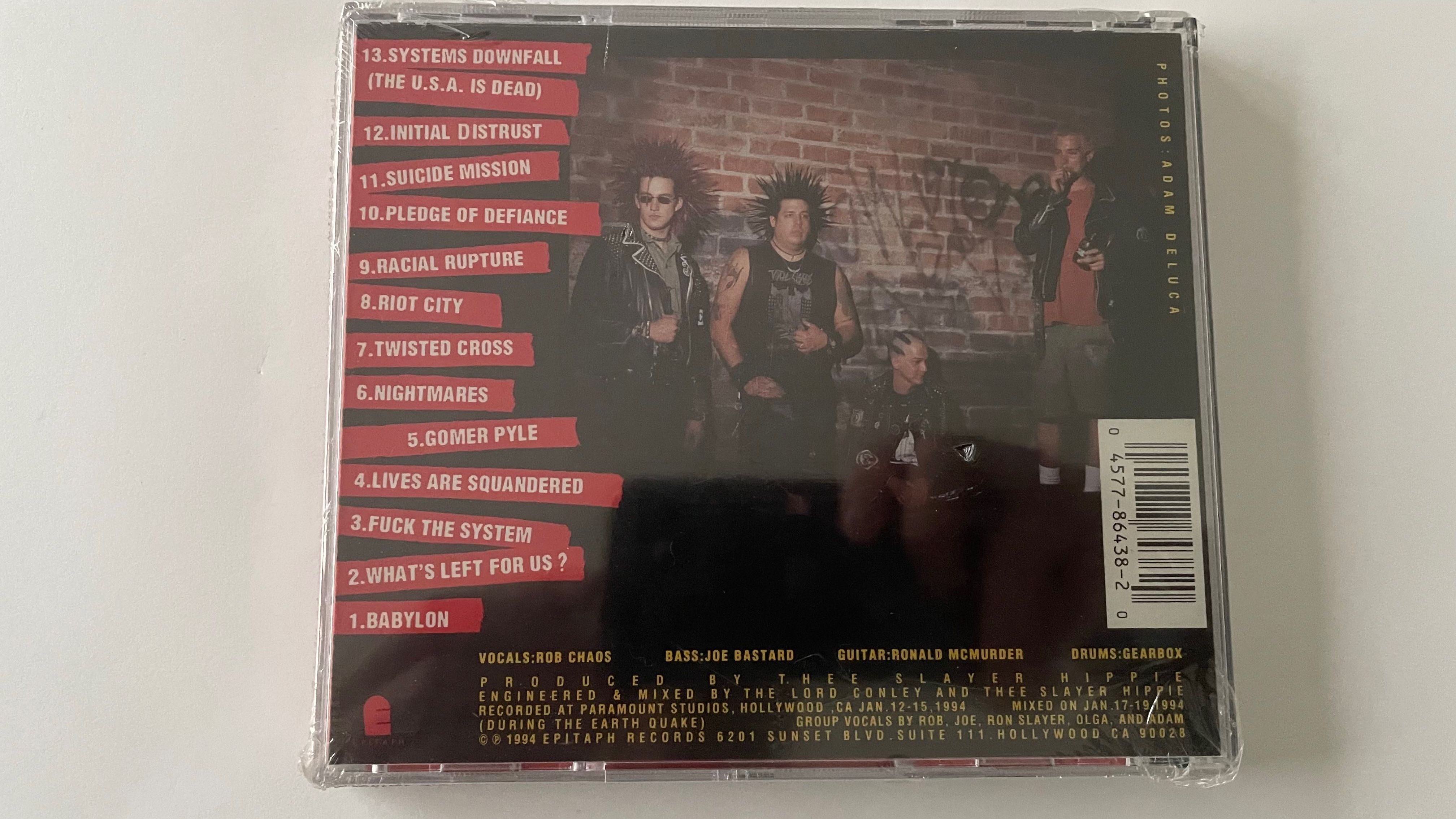 Total Chaos  ‎– Pledge Of Defiance - cd