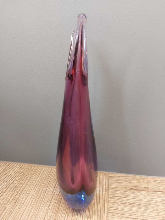 Wazon Somerso Murano.Projekt Flavio Poli z lat 50-60 tych