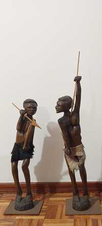 Estatuetas Africanas em Pau Preto