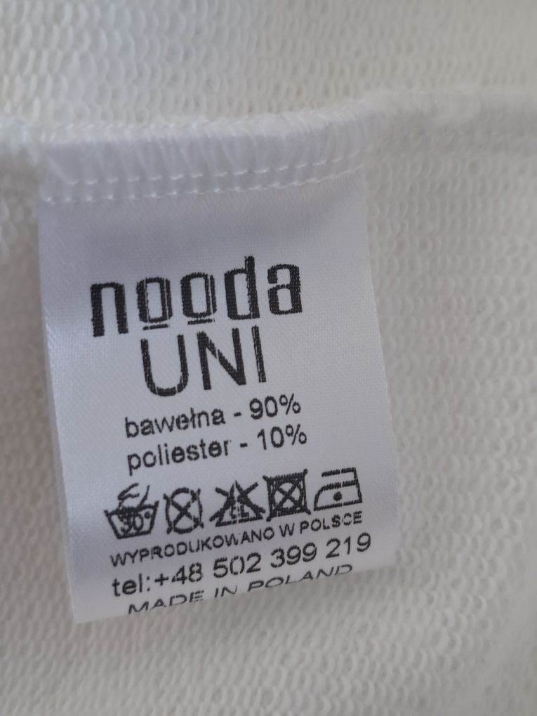 Bluza z dziewczyną nooda oversize kremowa