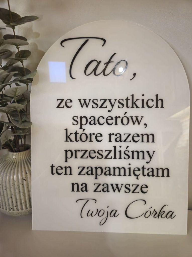 Tablica weselna tato ze wszystkich spacerów