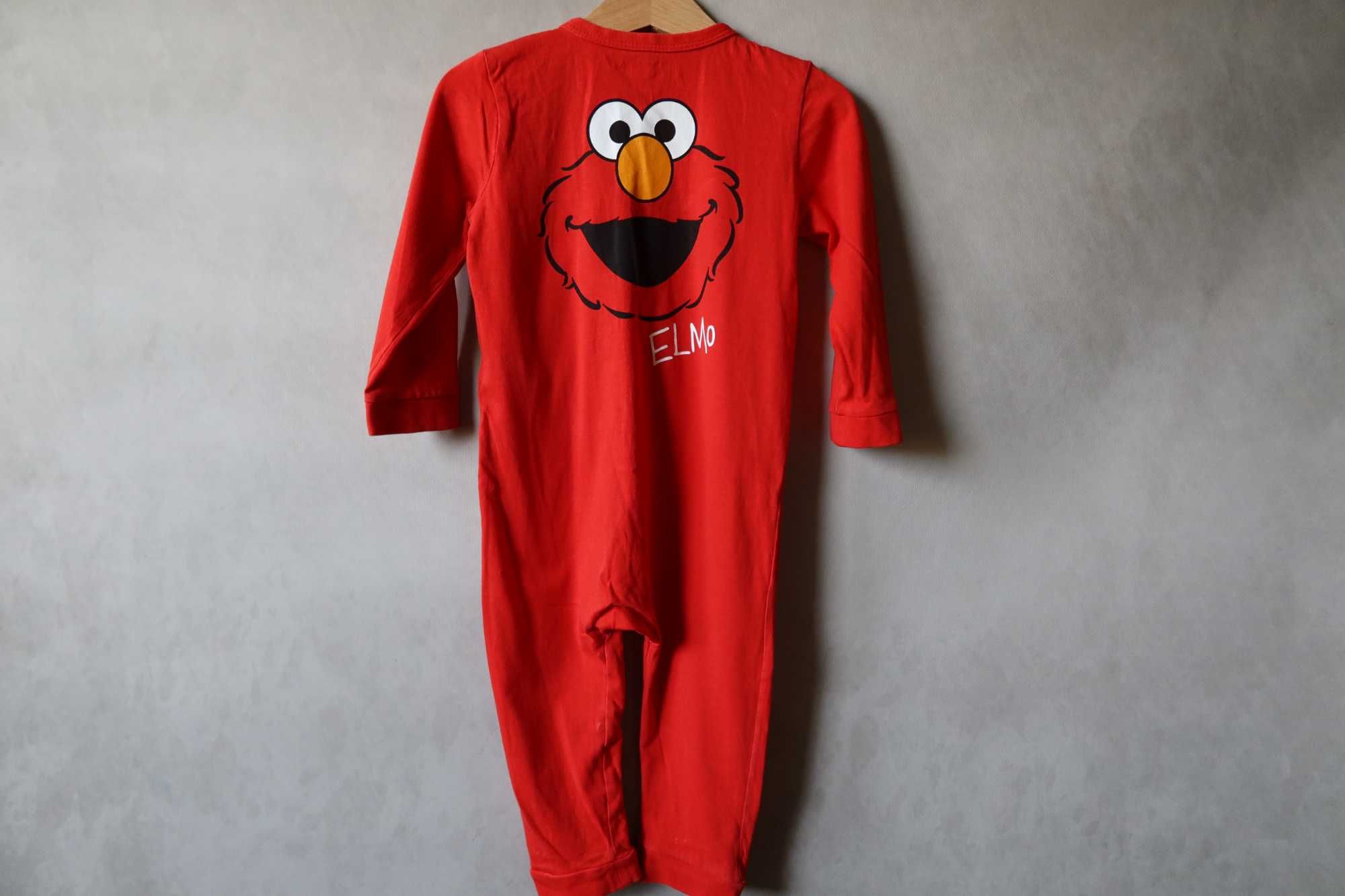 Rampers 92 pajacyk ELMO ulica sezamkowa sesame street czerwony