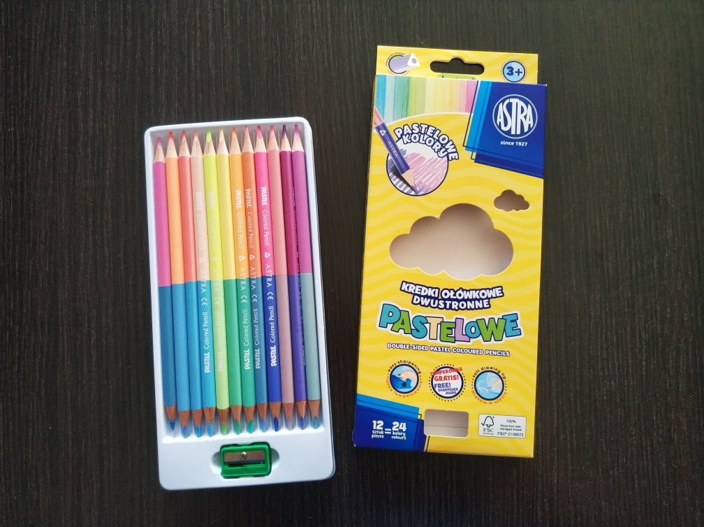Zestaw kredek JoyWish (71 szt) + GRATIS kredki Astra (24 kolory) NOWE