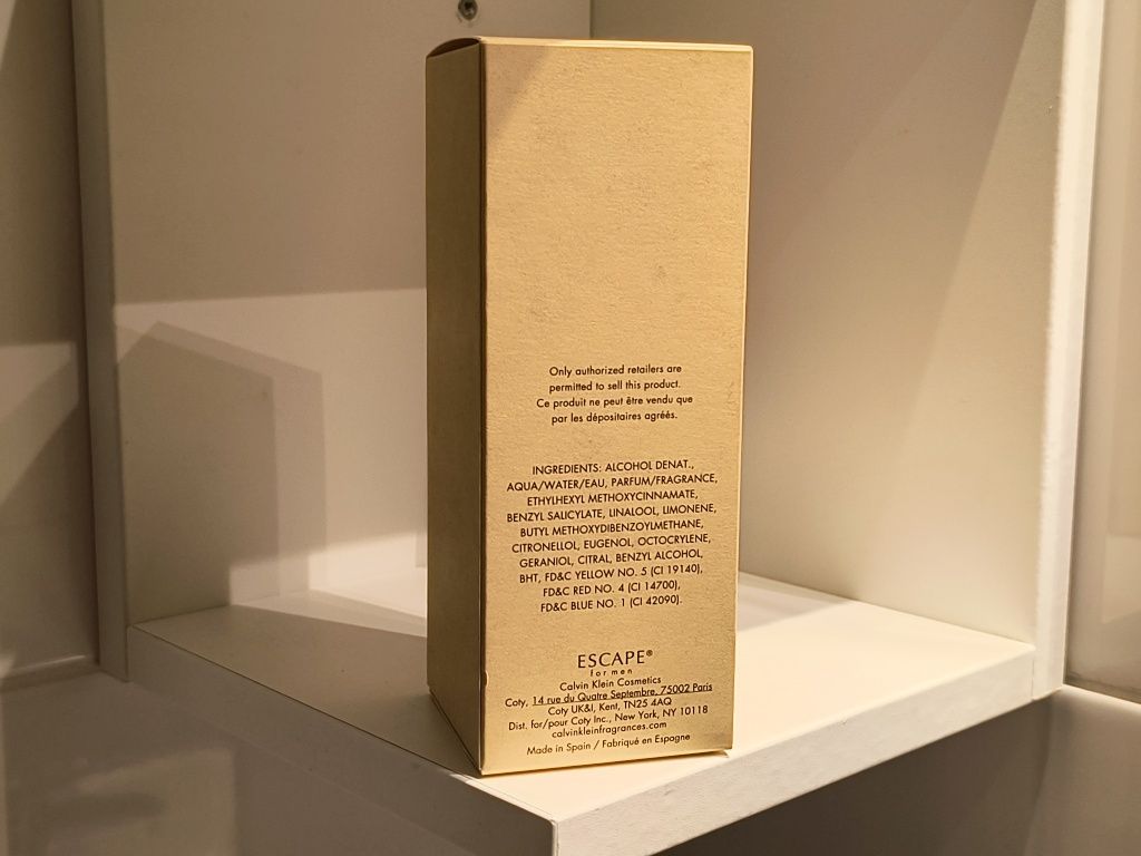 Calvin Klein Escape 100 ml pudełko