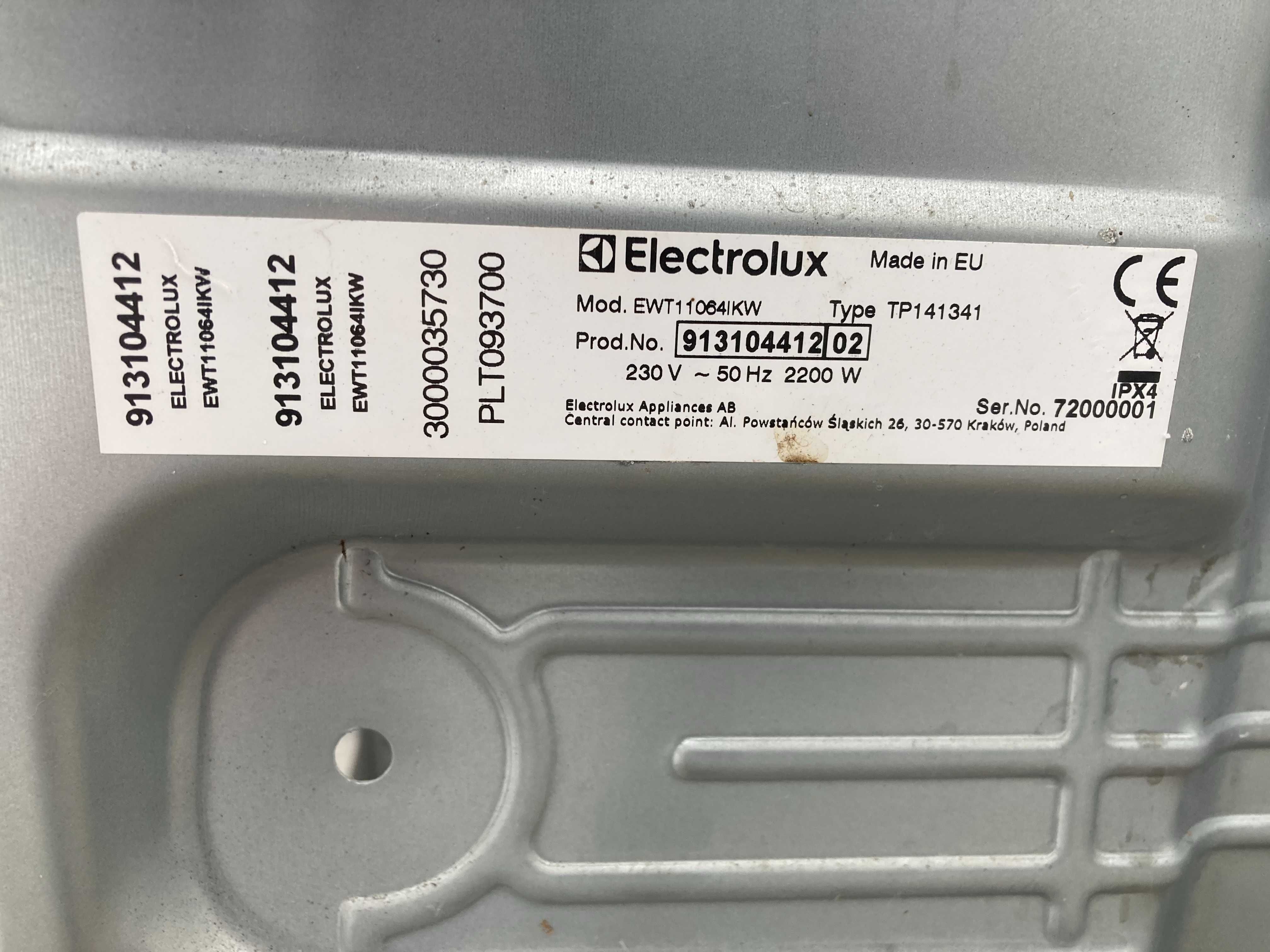 Pralka Electrolux EWT 11064 IKW na części