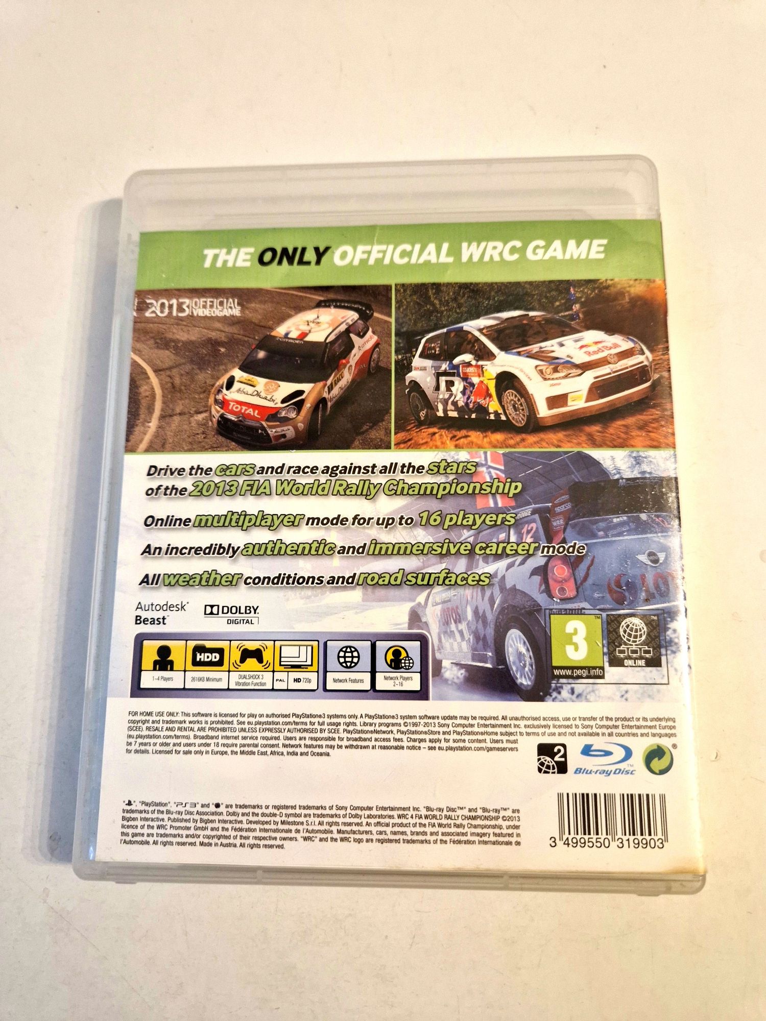 Gra WRC 4 Fia World Rally Championship PS3 Wyścigi Komis