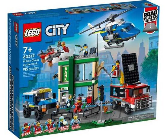 LEGO CITY Поліцейська погоня в банку 60317