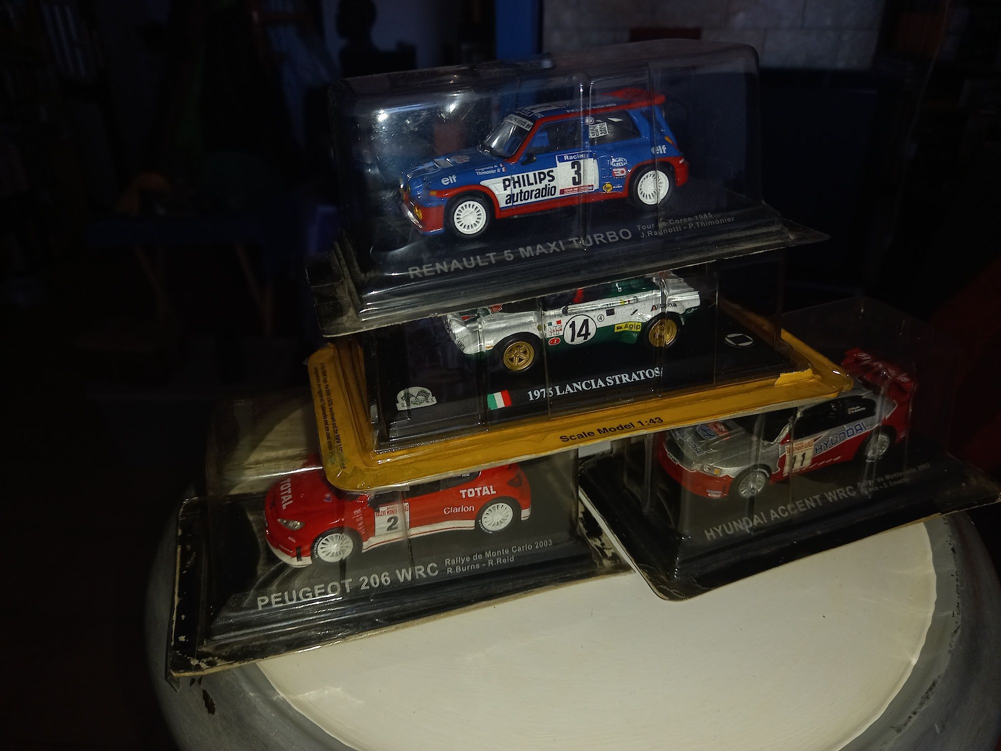 Pack de 4 miniaturas de Rally, 1/43