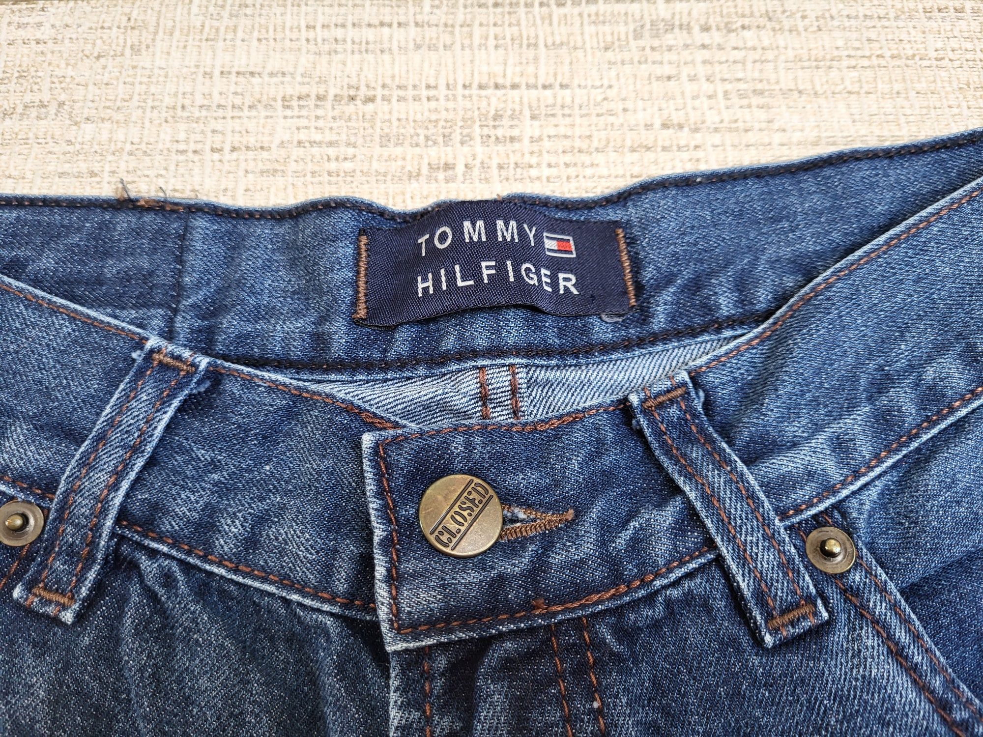 jeansy proste straight Tommy Hilfiger jak nowe 33- L/XL/40/42
