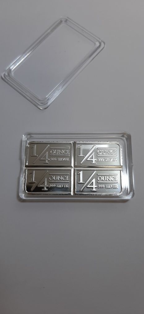 Подарок сувенир муляж серебряного слитка 1 унция