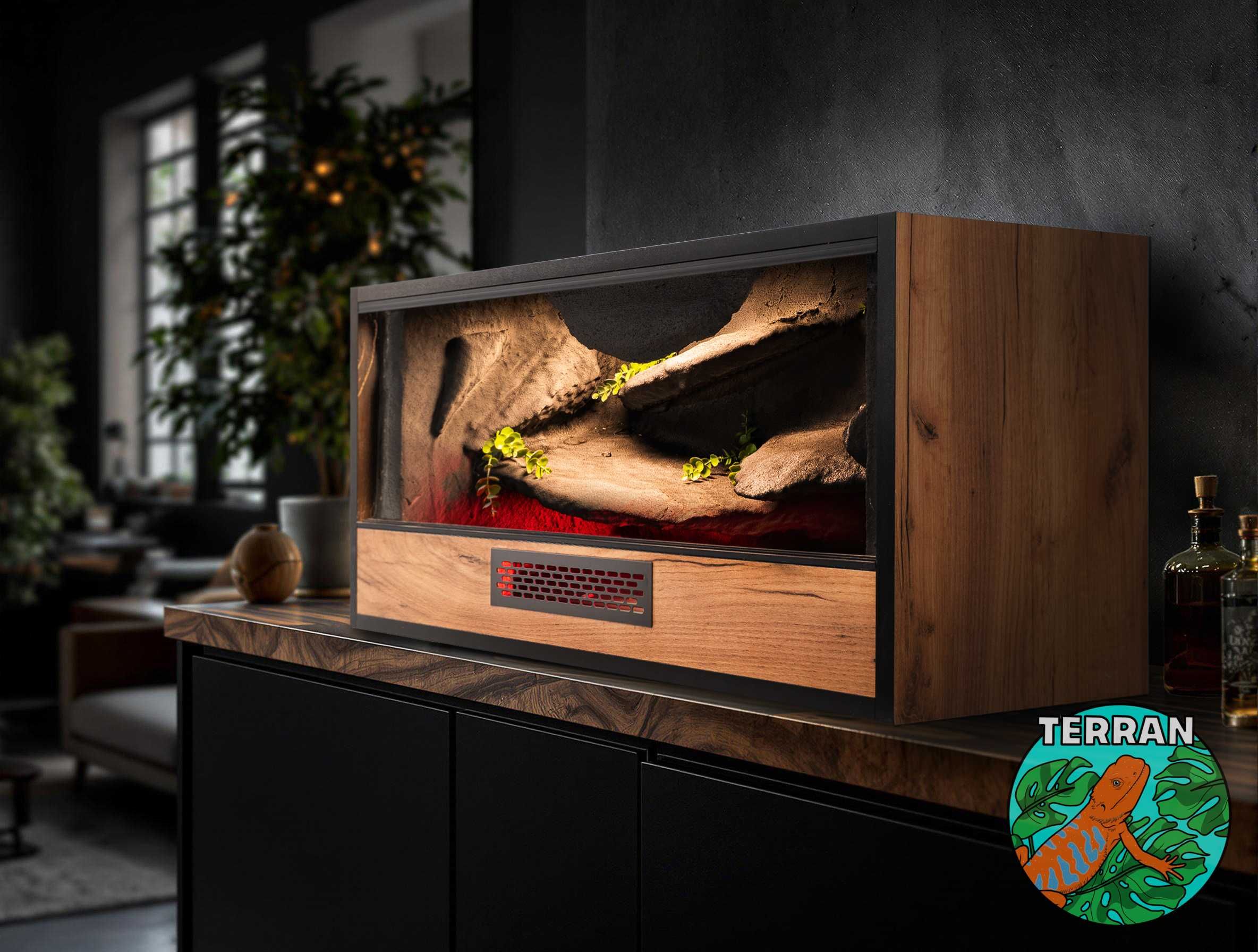 Terrarium 100x50x50 Agama Gekon Anolis Wąż zbożowy