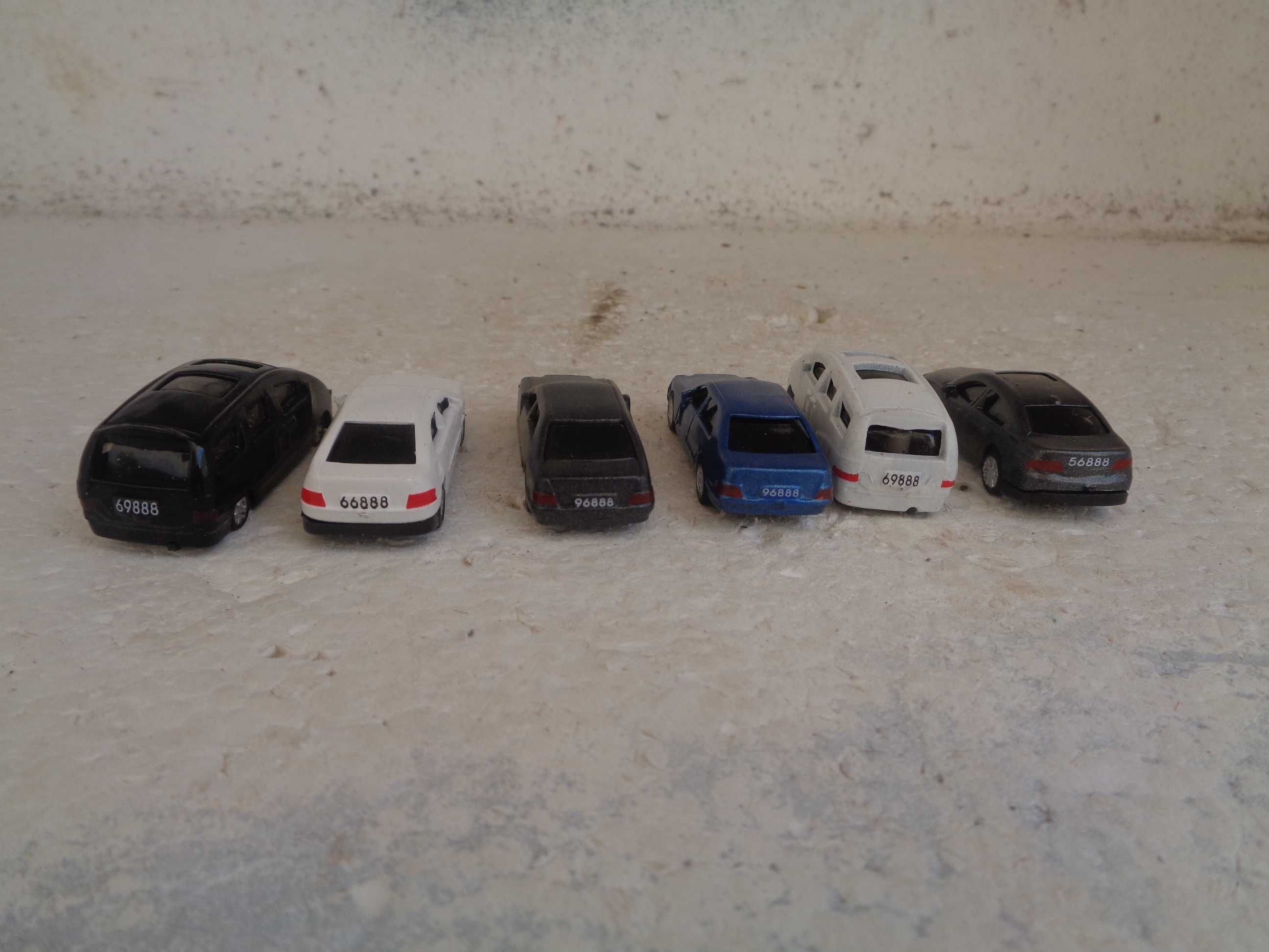 1:87 Lote de 6 carros para pista de comboio ou maquete