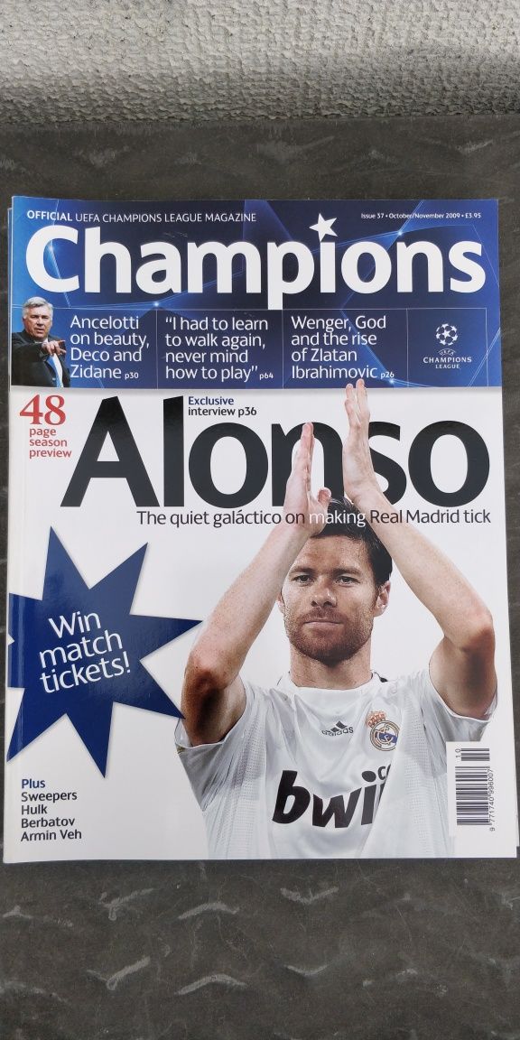 14 Revistas da Champions League, Colecção, Liga Campeões, Futebol.