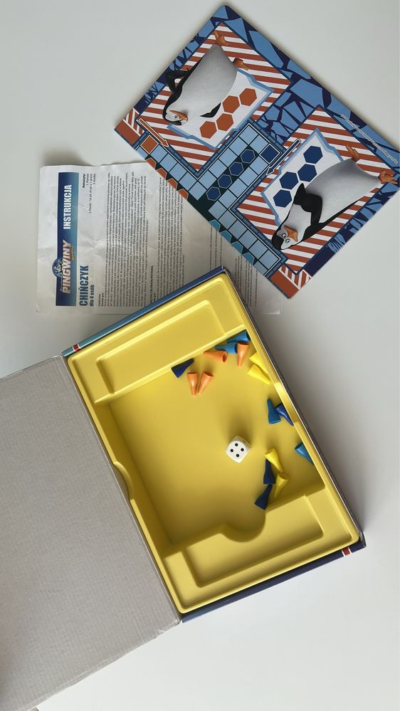 Gra planszowa 2 w 1 Pingwiny z Madagaskaru