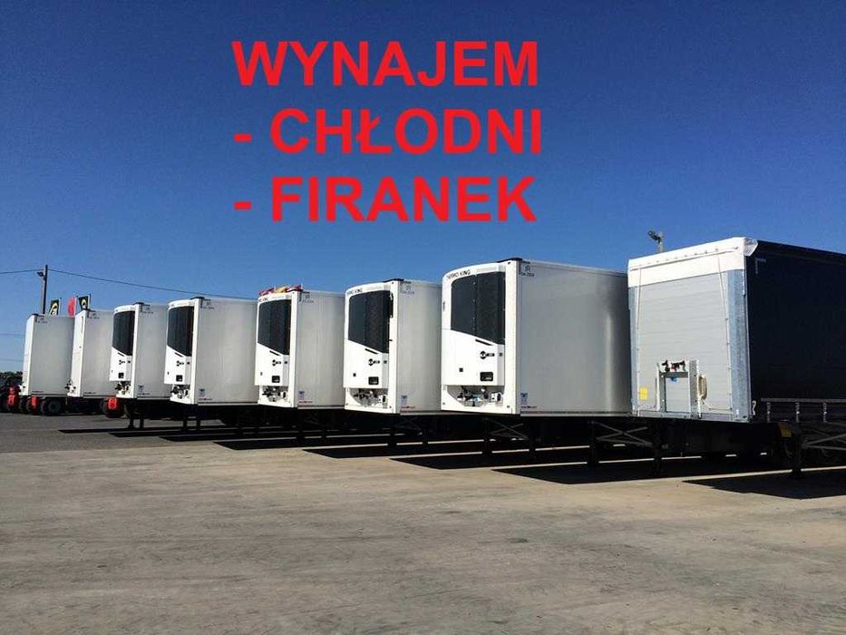 Wynajem naczep chłodni firanek nowe i używane