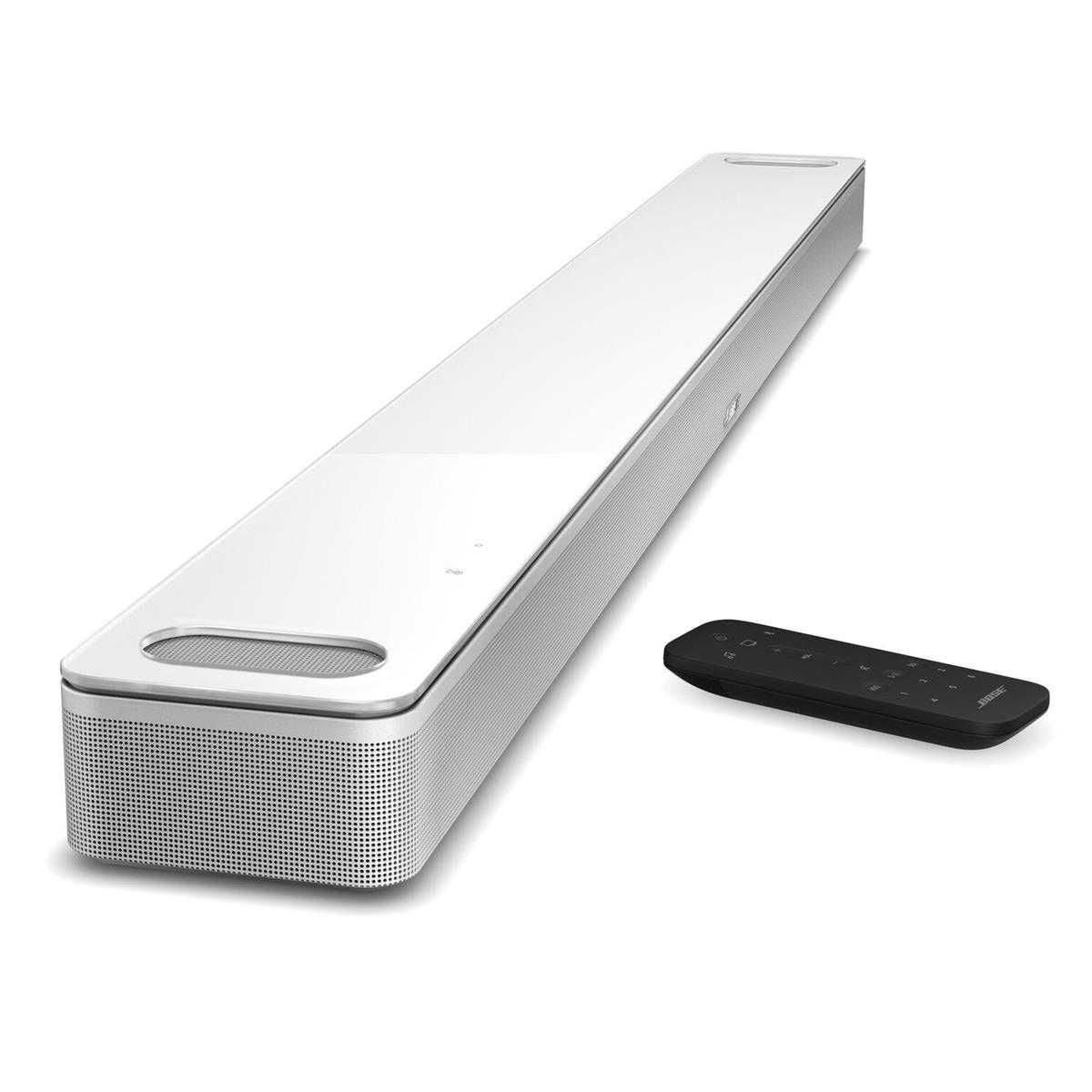 Bose Smart Soundbar 900, White with Bass Module 700 for Soundbar