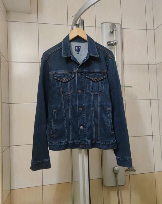 bluza kurtka vintage jeansowa Gap S damska dżinsowa dżins jeans szara