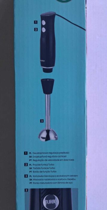 HOFFEN Blender ręczny funkcja TURBO 400 W czarny