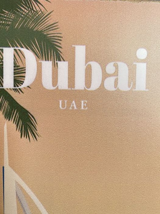 DUBAI | Placa Metalica Decorativa (nova)