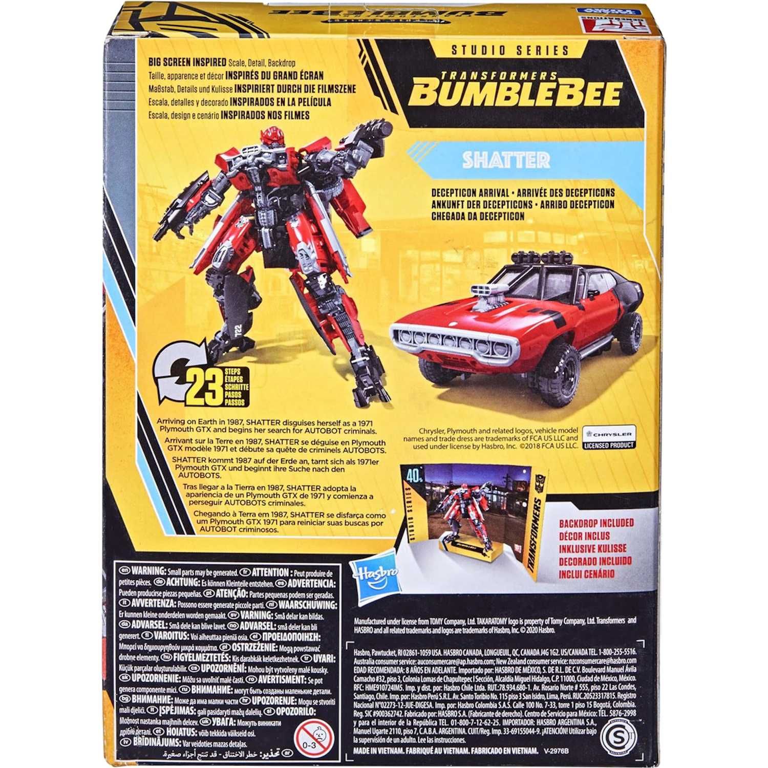 Transformers Buzzworthy Bumblebee Studio Series Tomy Shatter 40-BB