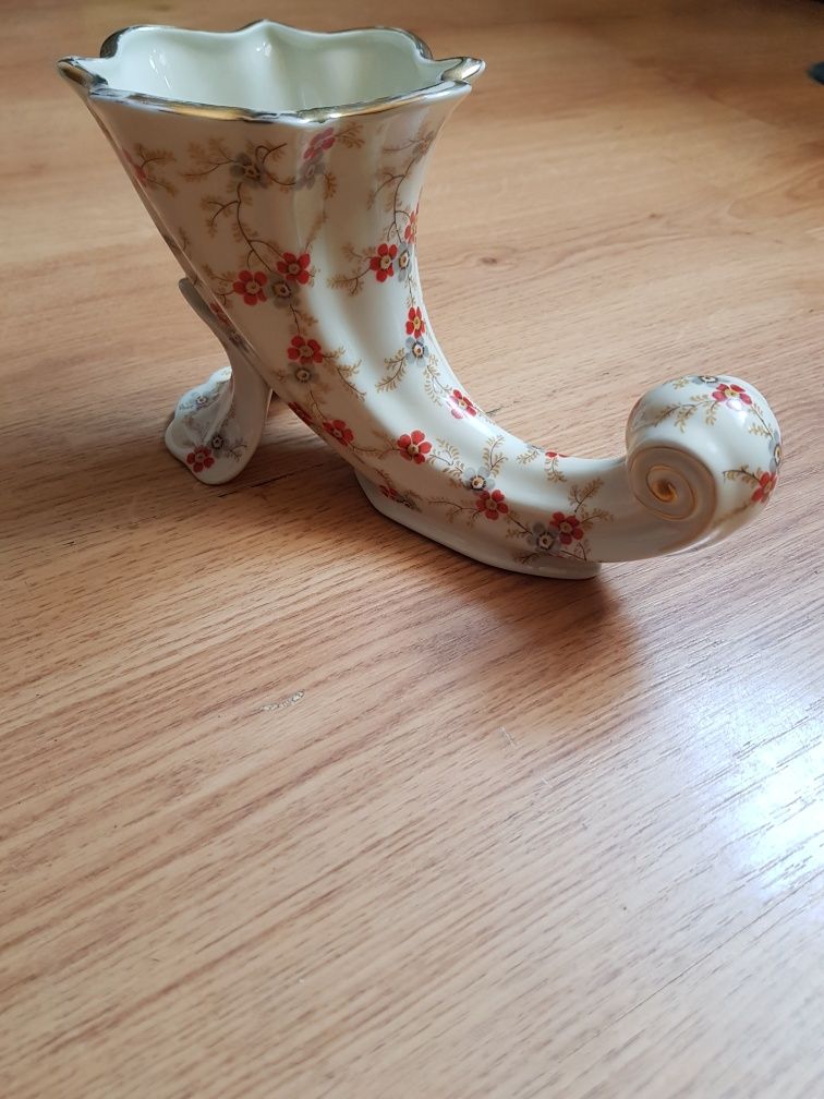 Ćmielów 7103 KO Róg Obfitości Wazon Figurka But Porcelana Przedwojenna