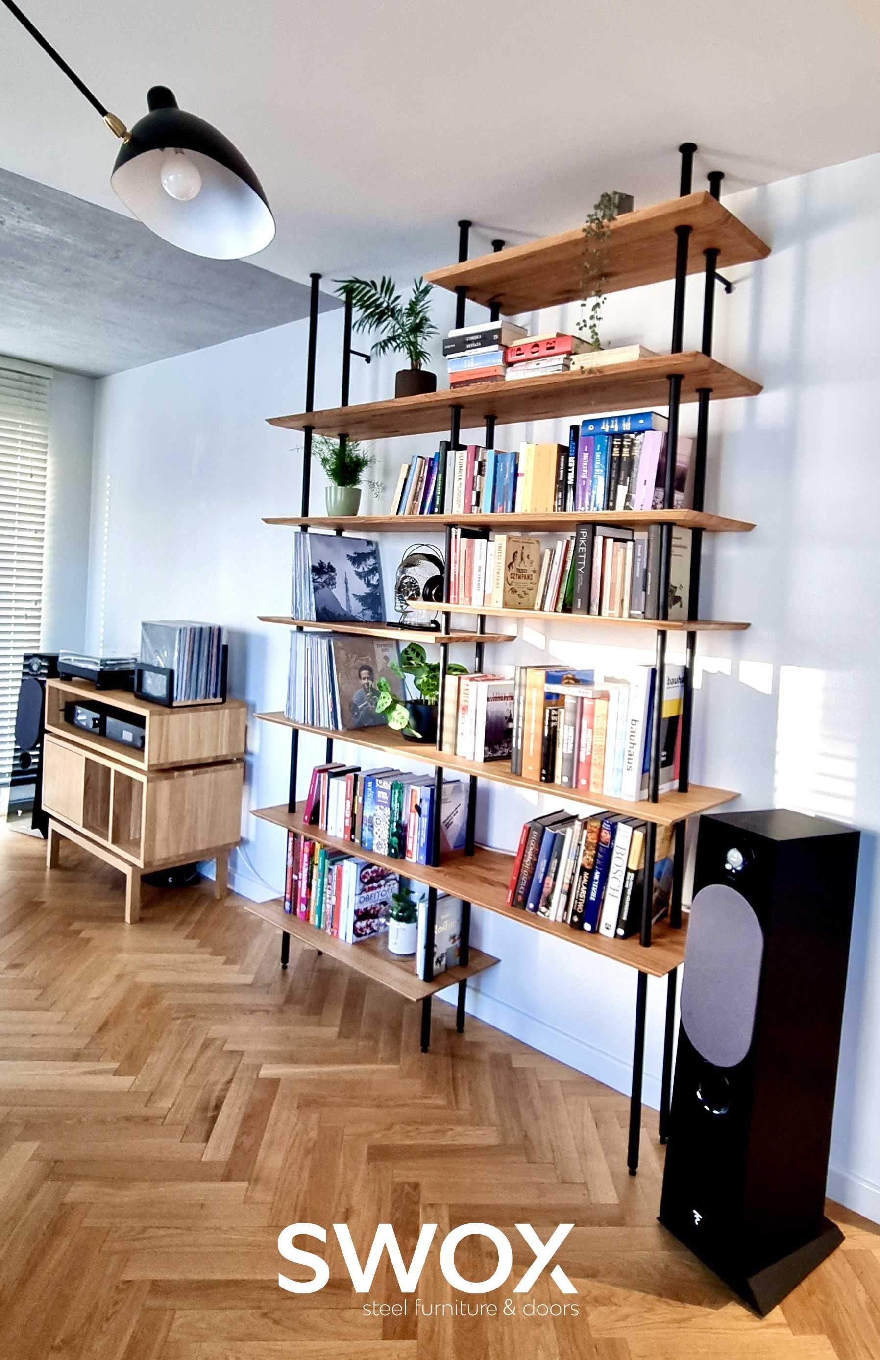 Regał Biblioteczka Meblościanka LOFT na Książki Wino do Salonu HIT!