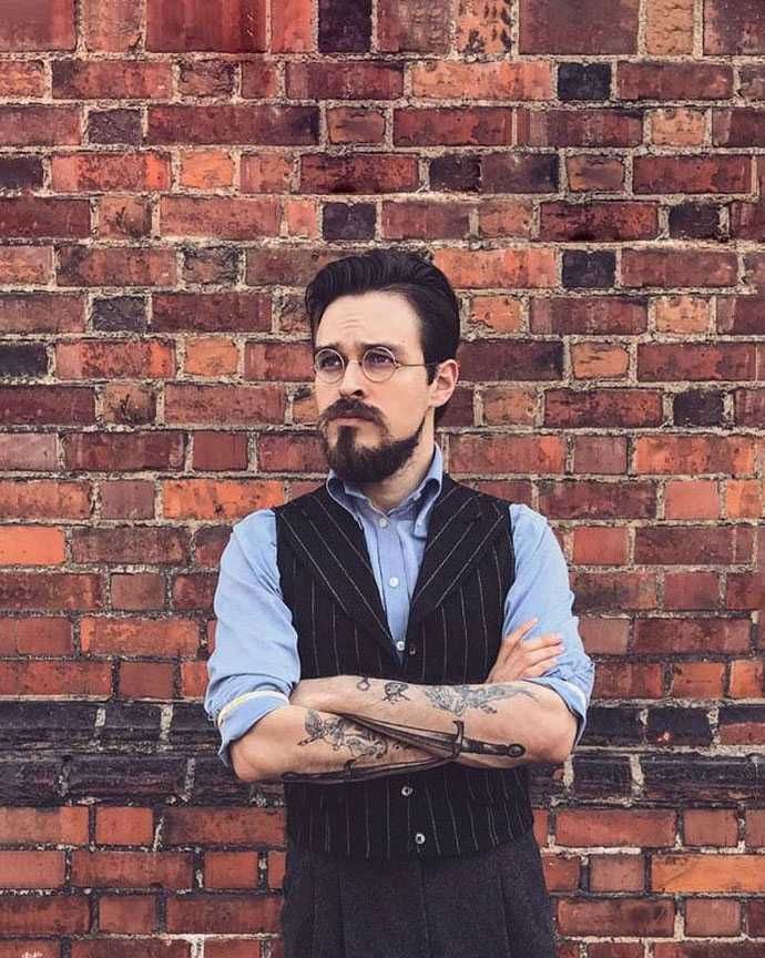 Opaski metalowe do koszuli srebrne vintage barmańskie gastronomiczne