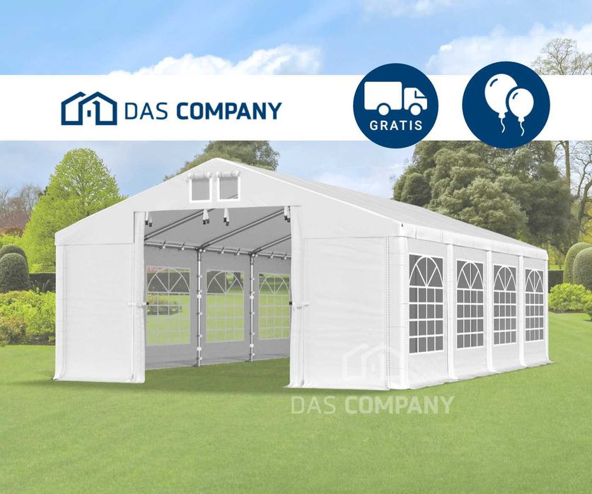 3x8x2m Namiot imprezowy do ogrodu hala garaż handlowy eventowy S SD
